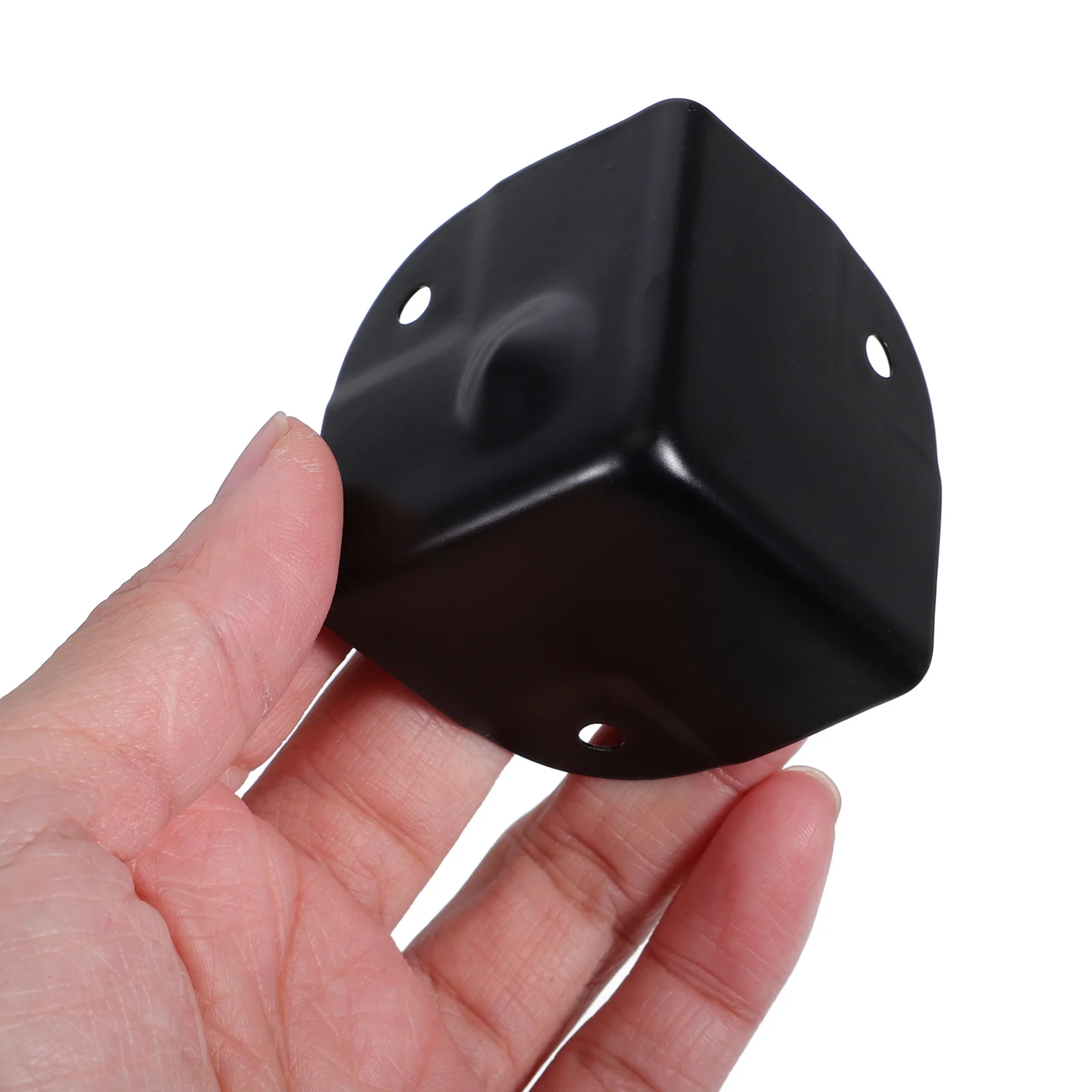 16 قطعة مثلث الكرة الزاوية التفاف الأسود خزانة معدنية حامي لمكبر الصوت حالة الطيران الأثاث الحديد زاوية الحرس الرف حافة