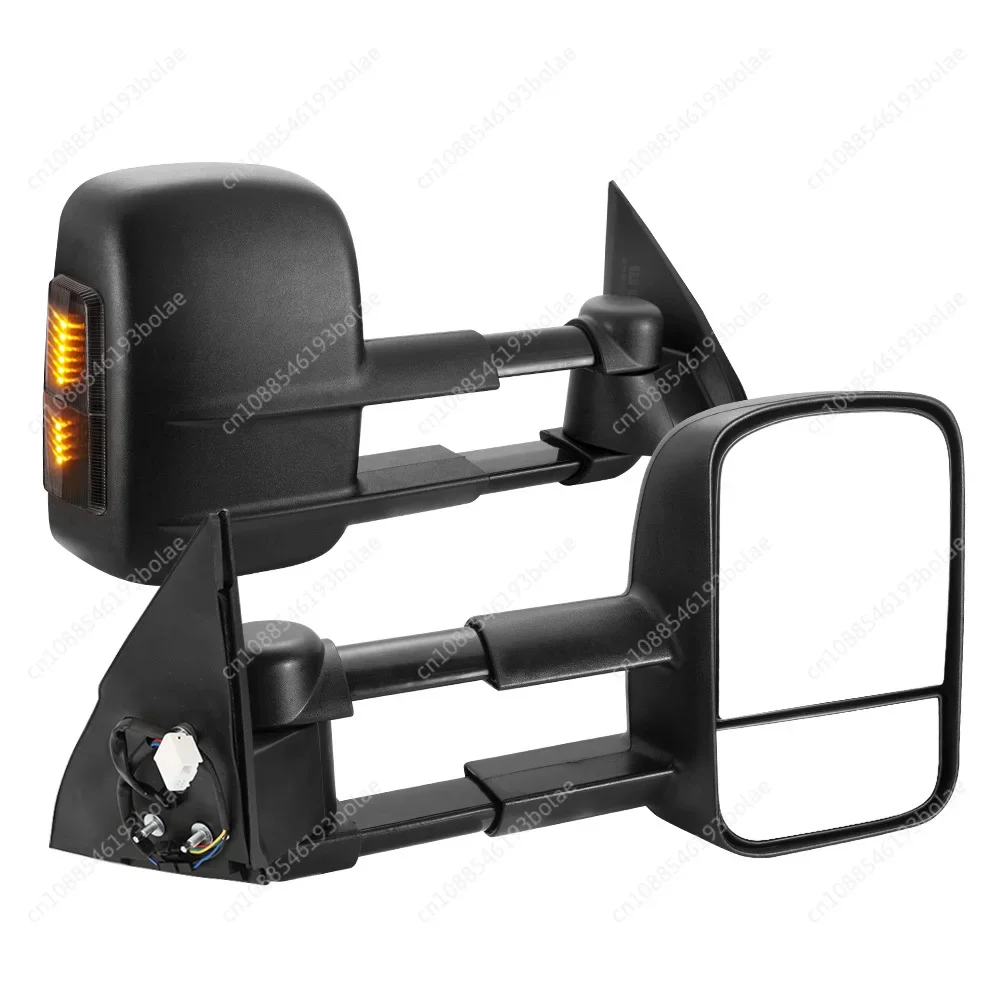 Black Pair Extendable Towing Mirrors for Prado 150 Series 2009-ON