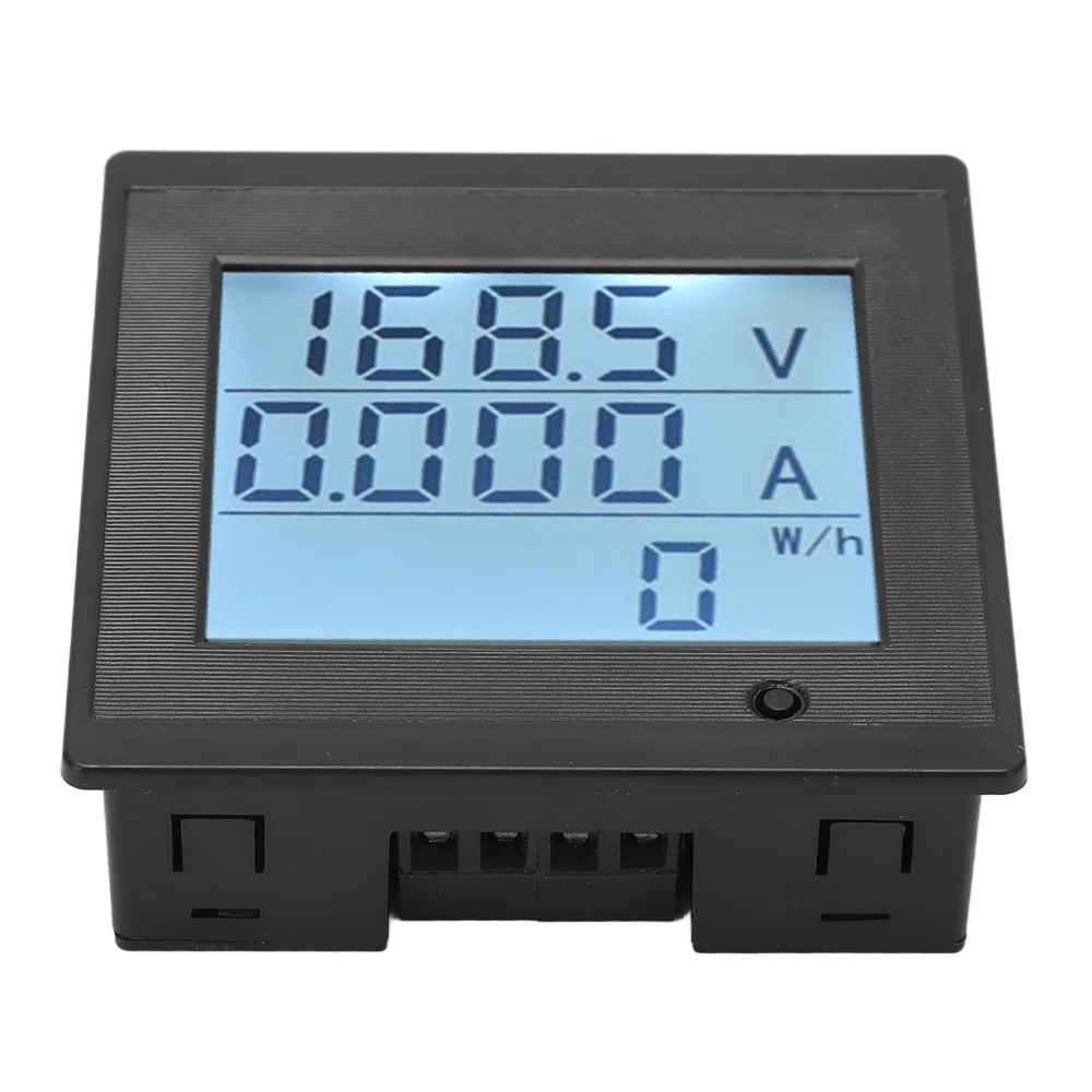 Z3-20A Digital Voltmeter 0-20A LCD Screen Voltmeter Alarm Function DC 6‑200V Current Meter Monitoring Device