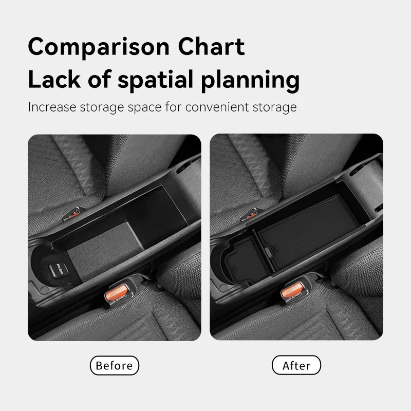 لتويوتا أكوا 2021-2025 وحدة التحكم المركزية مسند الذراع صندوق تخزين ABS مسند الذراع صندوق تخزين درج منظم اكسسوارات السيارات الداخلية #6