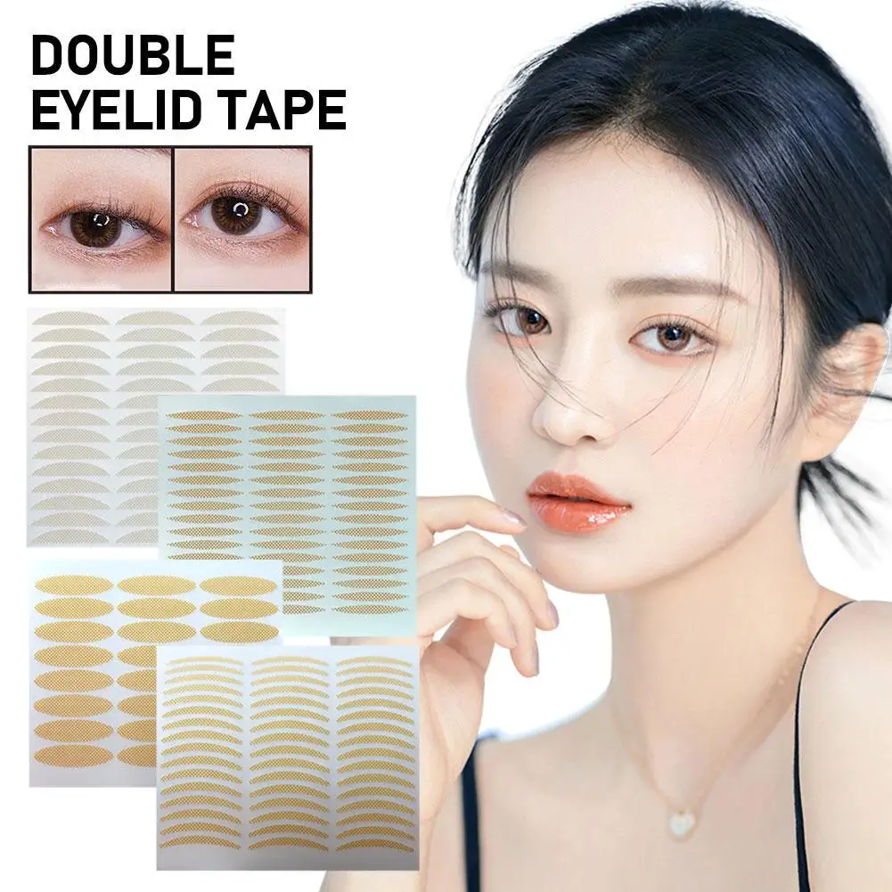 Lace Second Generation Double Eyelid Tape Mesh Comes 48 Tape Olive With Invisible Brown With Eye Sticky Flesh-colored A4K9