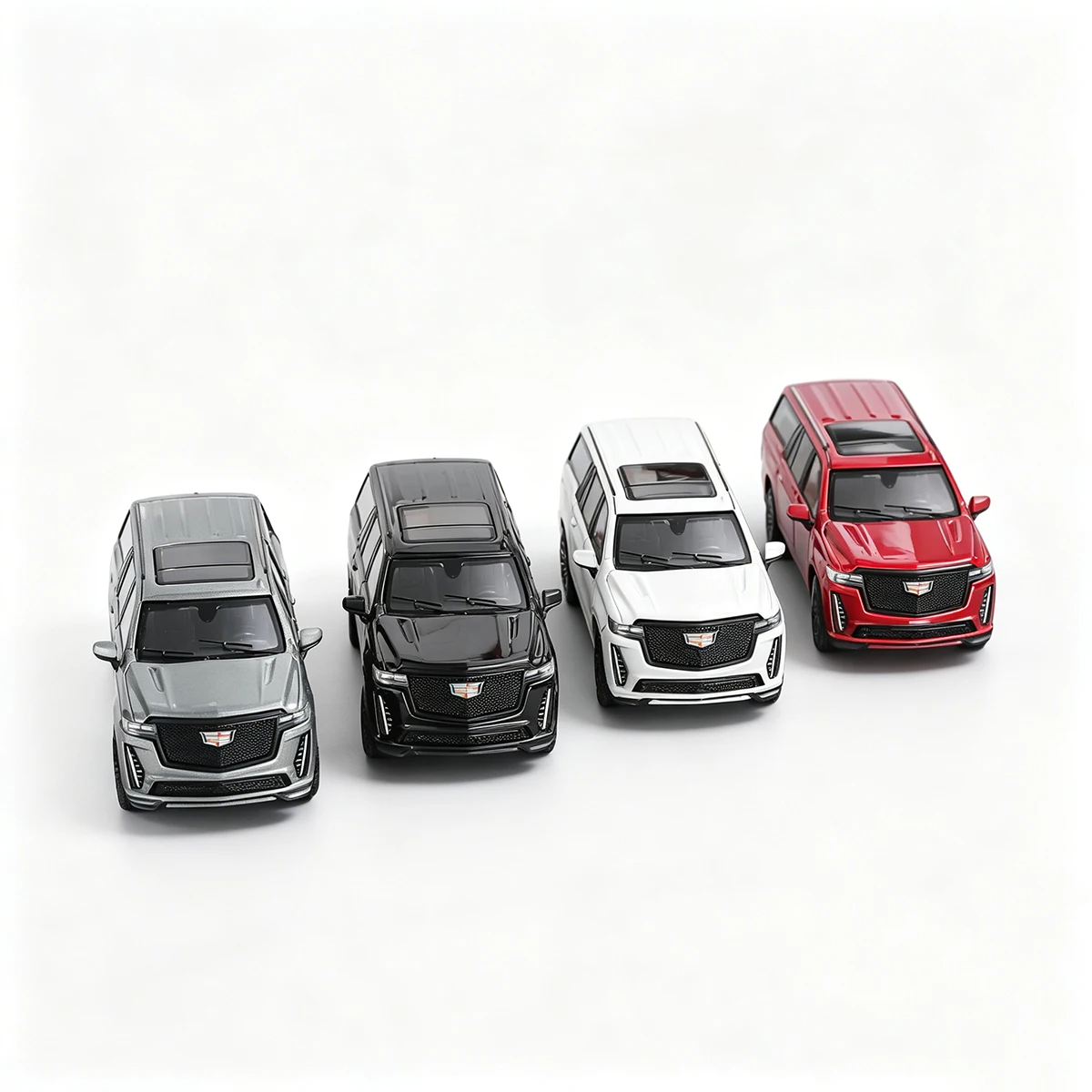 

In Stock Ready To Ship GCD SHADOW PRO 1:64 Cadillac Escalade Diecast Model Car Collection (4 Variants: Grey/Black/White/Red)