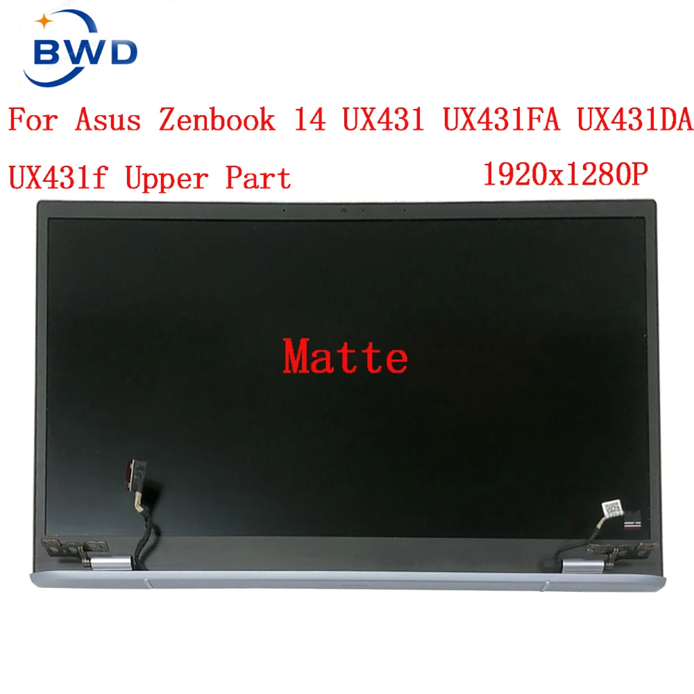 original NEW For Asus Zenbook 14 UX431FA UX431 UX431F UX431D UX431DA FHD 1920X1080 14 Inch Laptop LCD Screen Assembly Full Parts