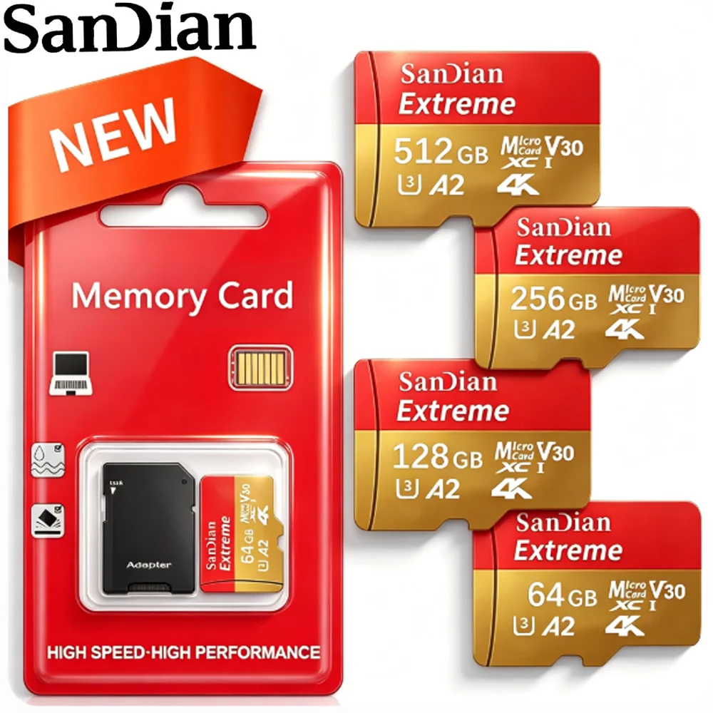 Carte mémoire Micro TF SD 32 go, 64 go, 128 go, 256 go, classe 10 U3, pour Switch OLED Steam Deck, carte de jeu haute vitesse