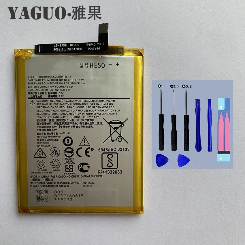 New Original Battery HE50 5000mAh For Motorola Moto E4 Plus XT1770 XT1771 XT1775 XT1774 XT1776 Cell Phone + Tool Kits