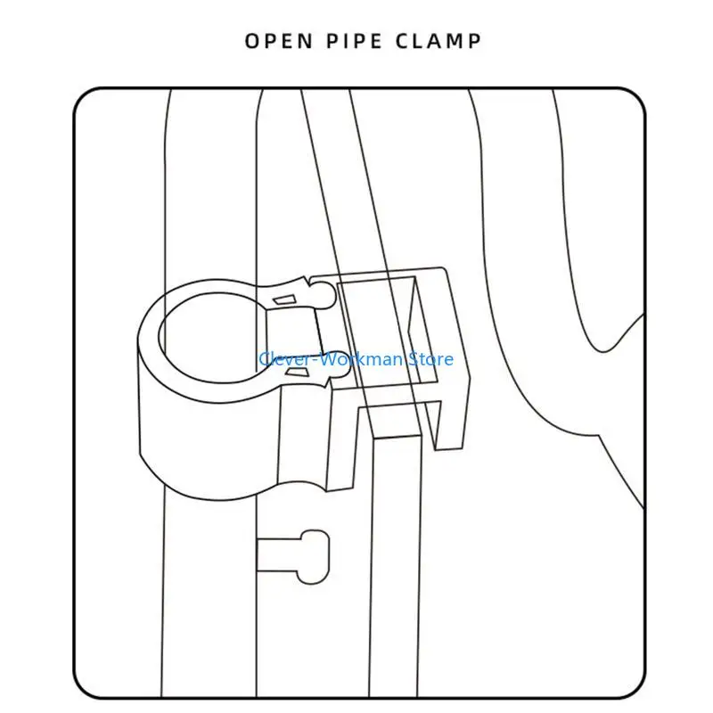 24TD Аквариумы Пластиковый зажим для водопроводной трубы Рыба для аквариумов Фоновый зажим для крепления
