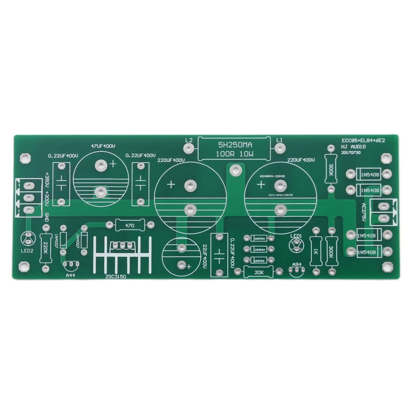 

DC350V 300V и 200V двойной высоковольтный выходной источник питания печатная плата для лампового усилителя EL84 FU32