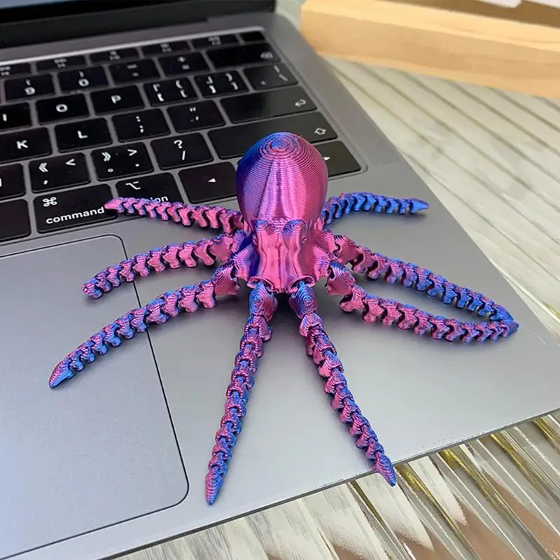 3D พิมพ์ของเล่นความเครียดบรรเทาของเล่น Planet Octopus ความเครียดบรรเทาของเล่นตกแต่งโต๊ะของเล่นสําหรับเด็กและผู้ใหญ่