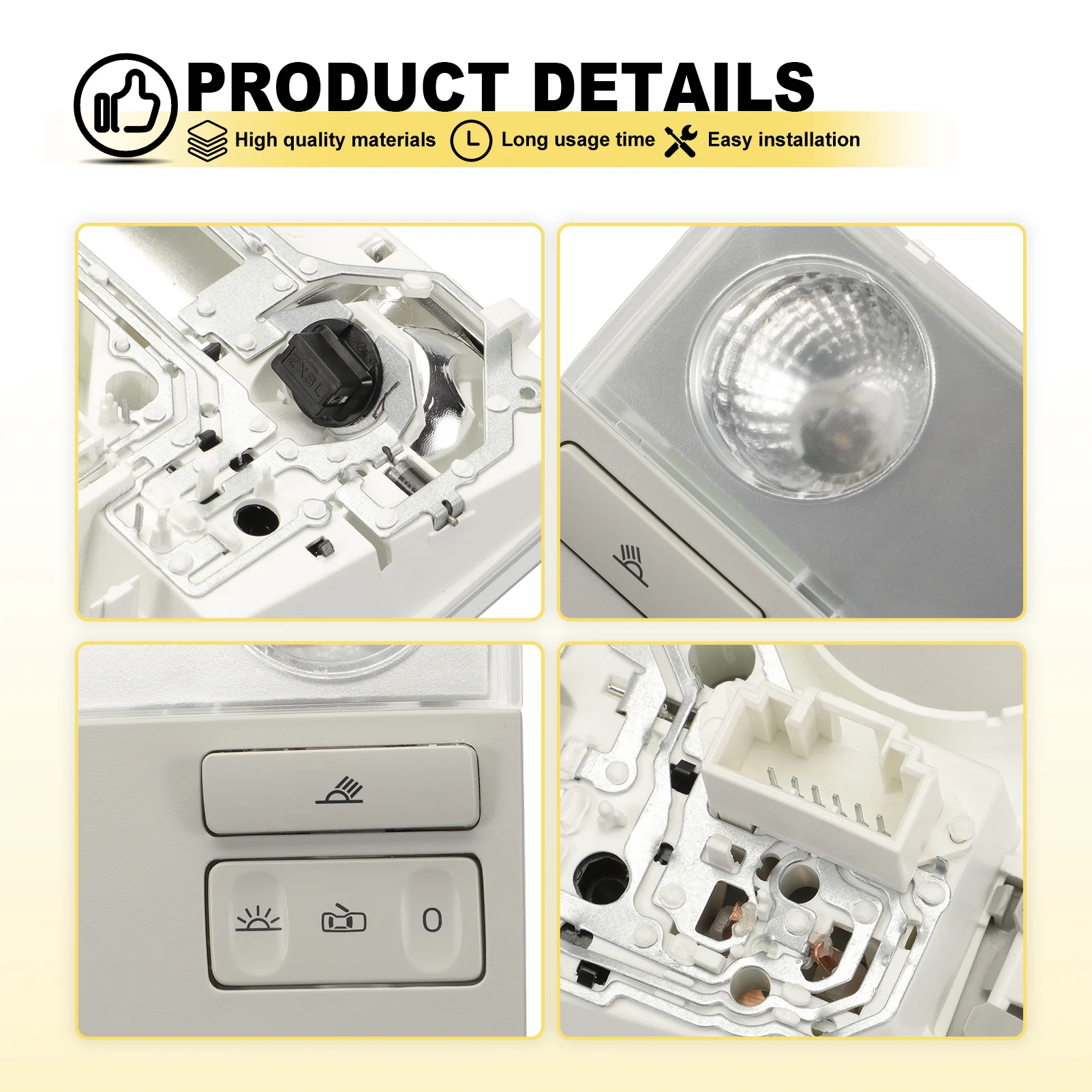 Interior Ceiling Light for Golf 5/6 Reading Lamp on the Roof 1K0947105P For Golf Plus Passat B6/B7 Skoda Octavia III 3TD947133 view 3