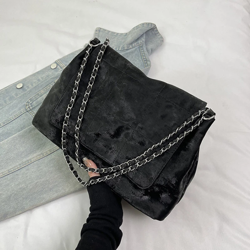 

Retro Top Handle Bag Women Large Capacity Matte Shoulder Bag for Commute School Comfortable and Versatile Texture Commuting Bag