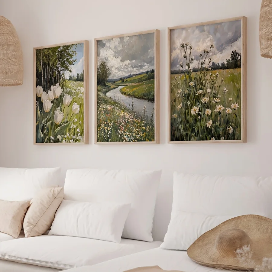 Moody Spring Print Spring Wall Art Vintage Spring Prints Countryside Decor Posters Dark Home Decor