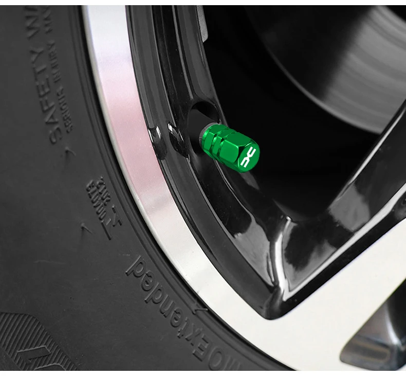 4 Stück Metall-Ventilkappen zum Einschrauben, Auto-Emblem, Staubschutz, Zubehör für Dacia Duster Logan Sandero Stepway Dokker Lodgy MCV – Detail 8