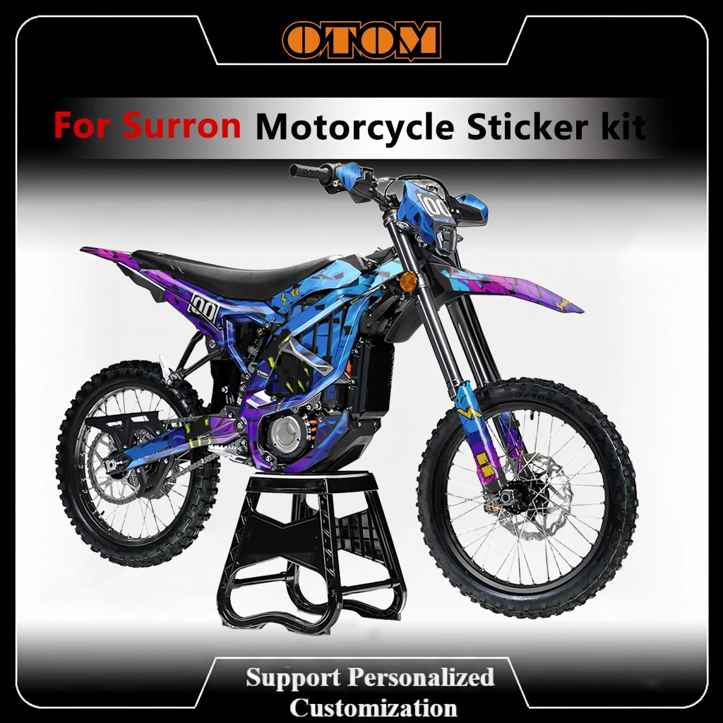 For Surron Ultra Bee Motocross Graphic Background Decals SUR-RON 2023-2025 Holographic Glossy Holographi Customize Stickers Kit