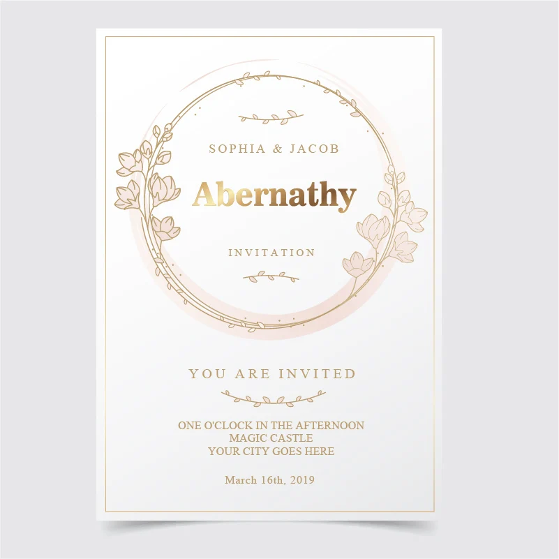 20/100Pc Personalized Wedding Invitations Custom Wedding Invitations Picture Flower Preservation Wedding Invitations