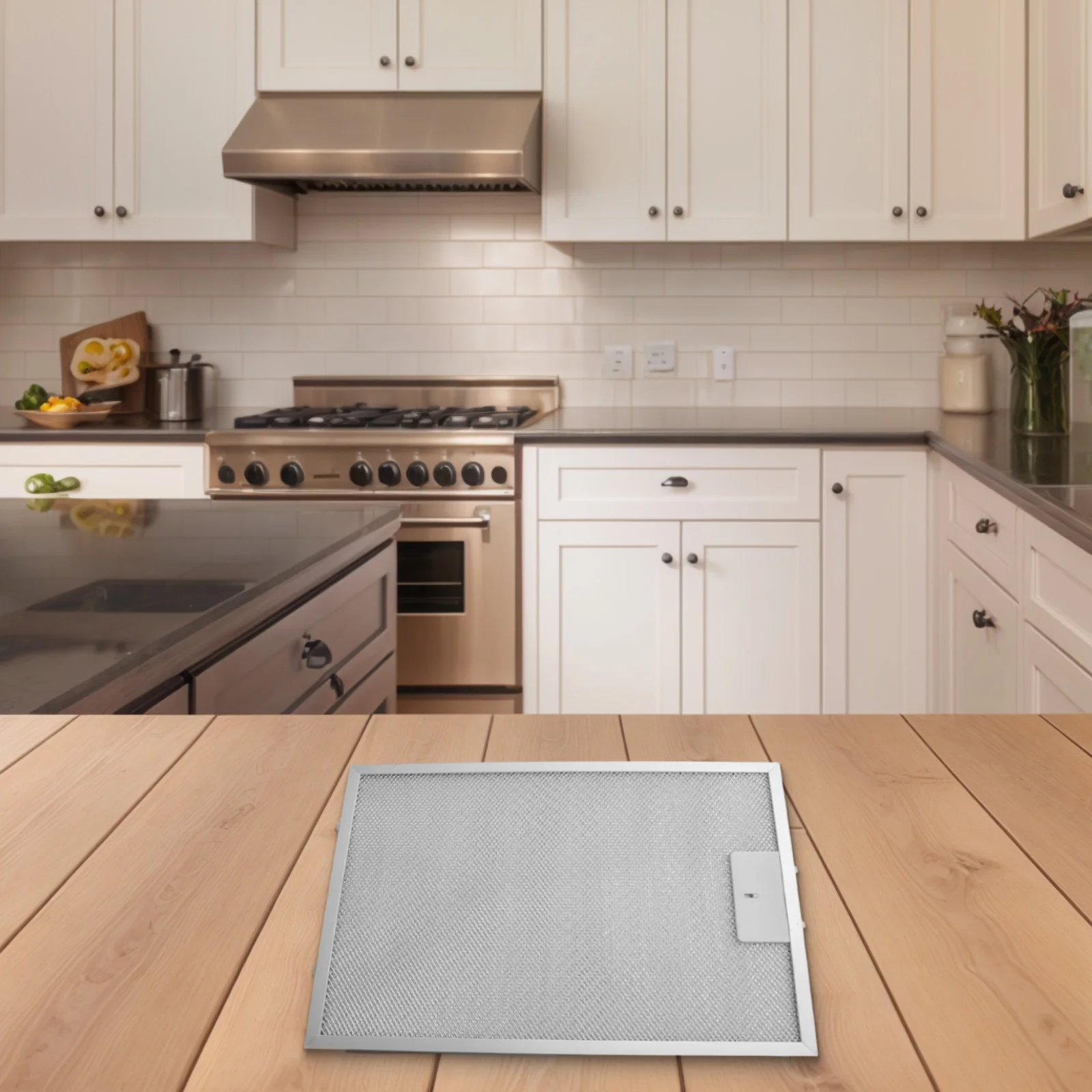 Silver Cooker Hood Filter Filter Extractor Lasting And Long Lasting Vent Filter X X Mm Aluminized Grease Filtration