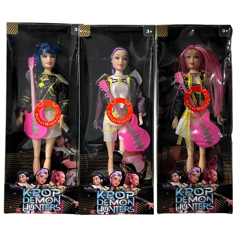 2026 Stile di musica calda KPOP Devil Hunter Anime Figura Rumi Mira Zoey Action Figure Cosplay Doll Regalo carino per i regali di compleanno dei bambini