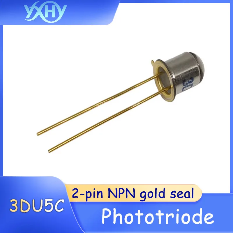 

5 PCS Transistor 3DU5C Silicon Phototransistor Metal Package 2-pin NPN Gold Package