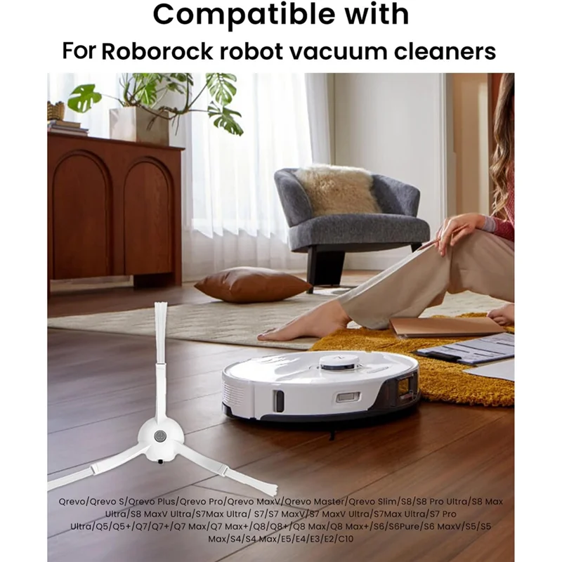

A98I-Pack Сменные боковые щетки из 5 предметов для пылесосов Roborock Q7max, Q Revo, Q8, S8, S7, S6, S5, E серии, аксессуары