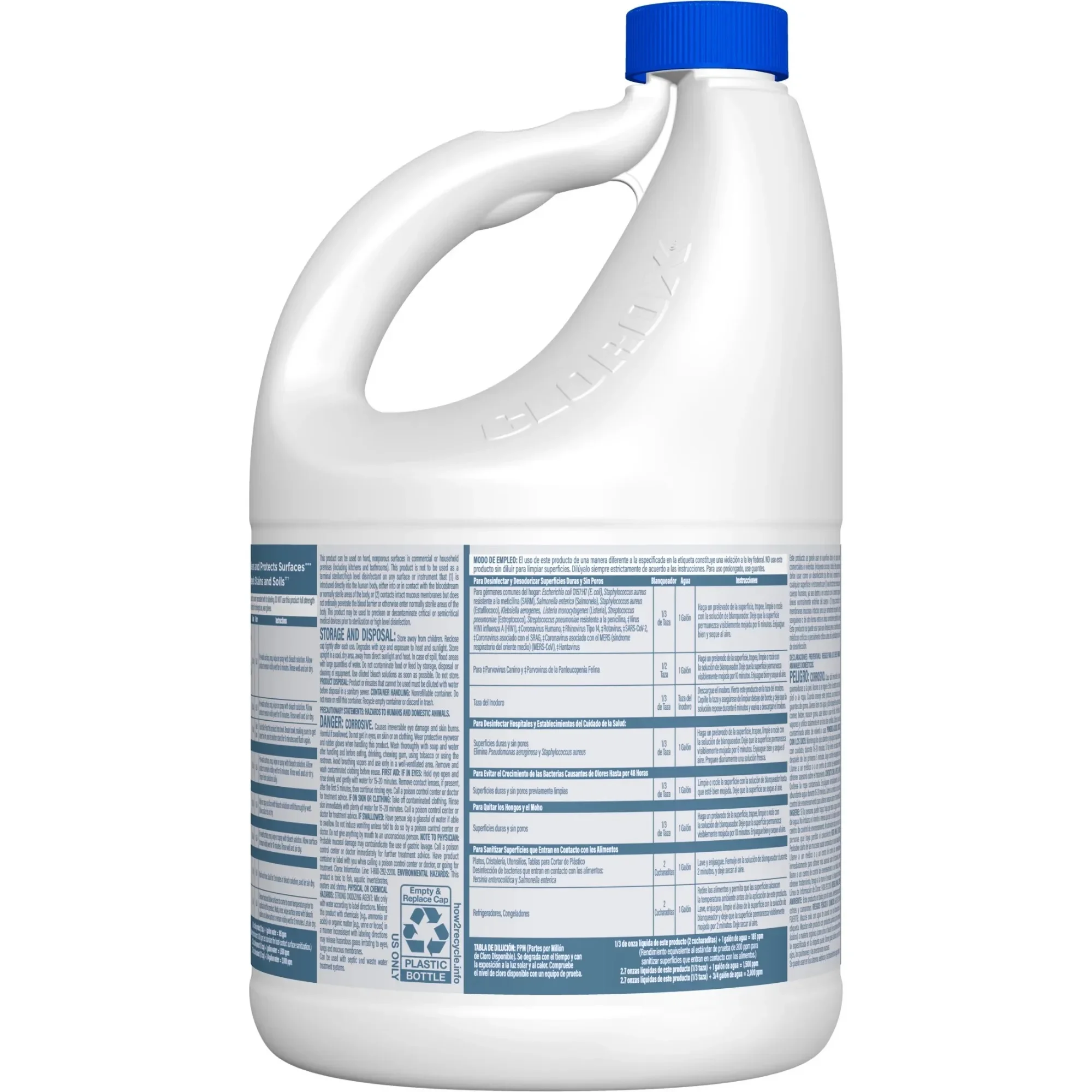 121 oz Lemon Cleaning Bleach, Citrus Scent for Disinfecting, Laundry & Multi-Surface Cleaning, Concentrated