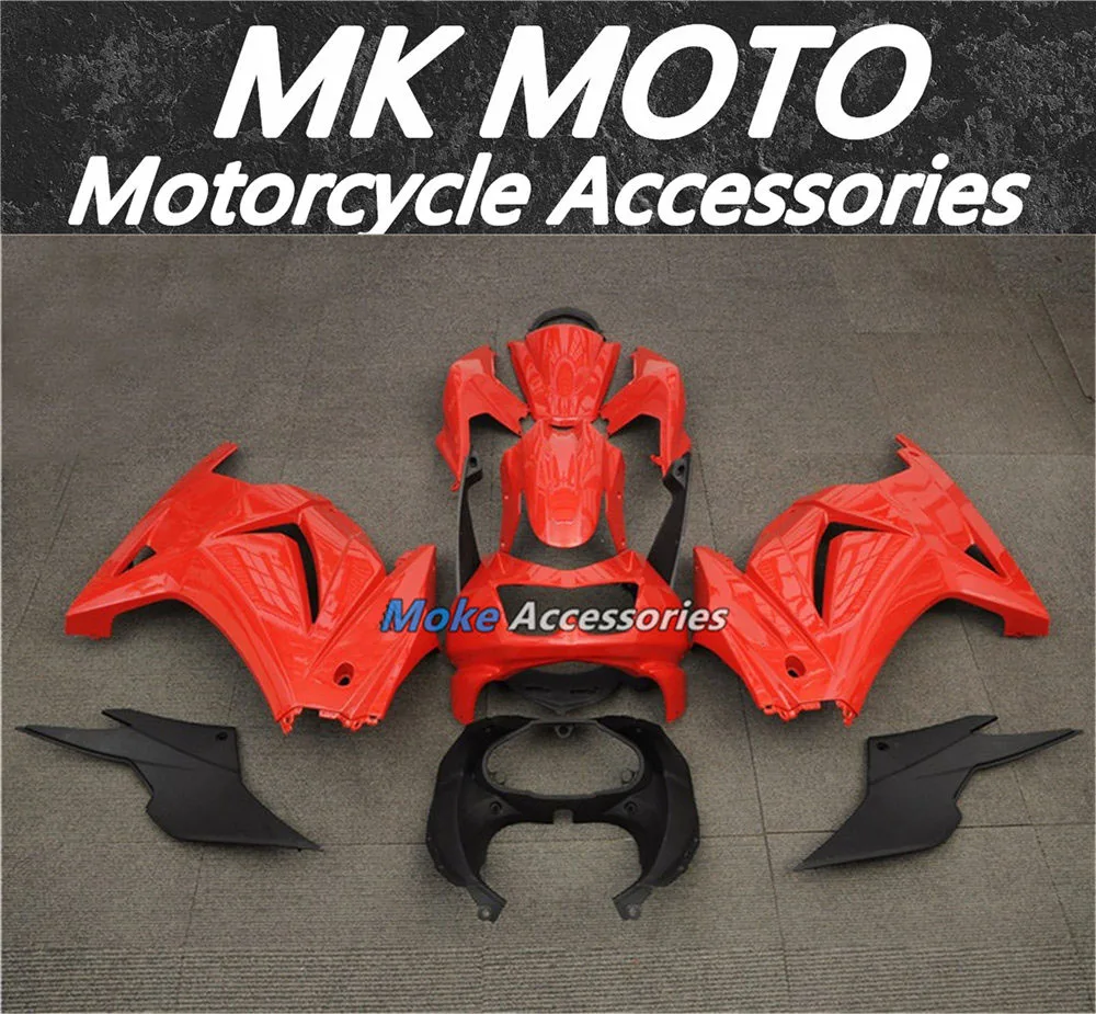 

Moke moto Motorcycle Fairings Kit Fit For Ninja 250 2008 2009 2010 2011 2012 Bodywork Set High Quality ABS Injection Red New