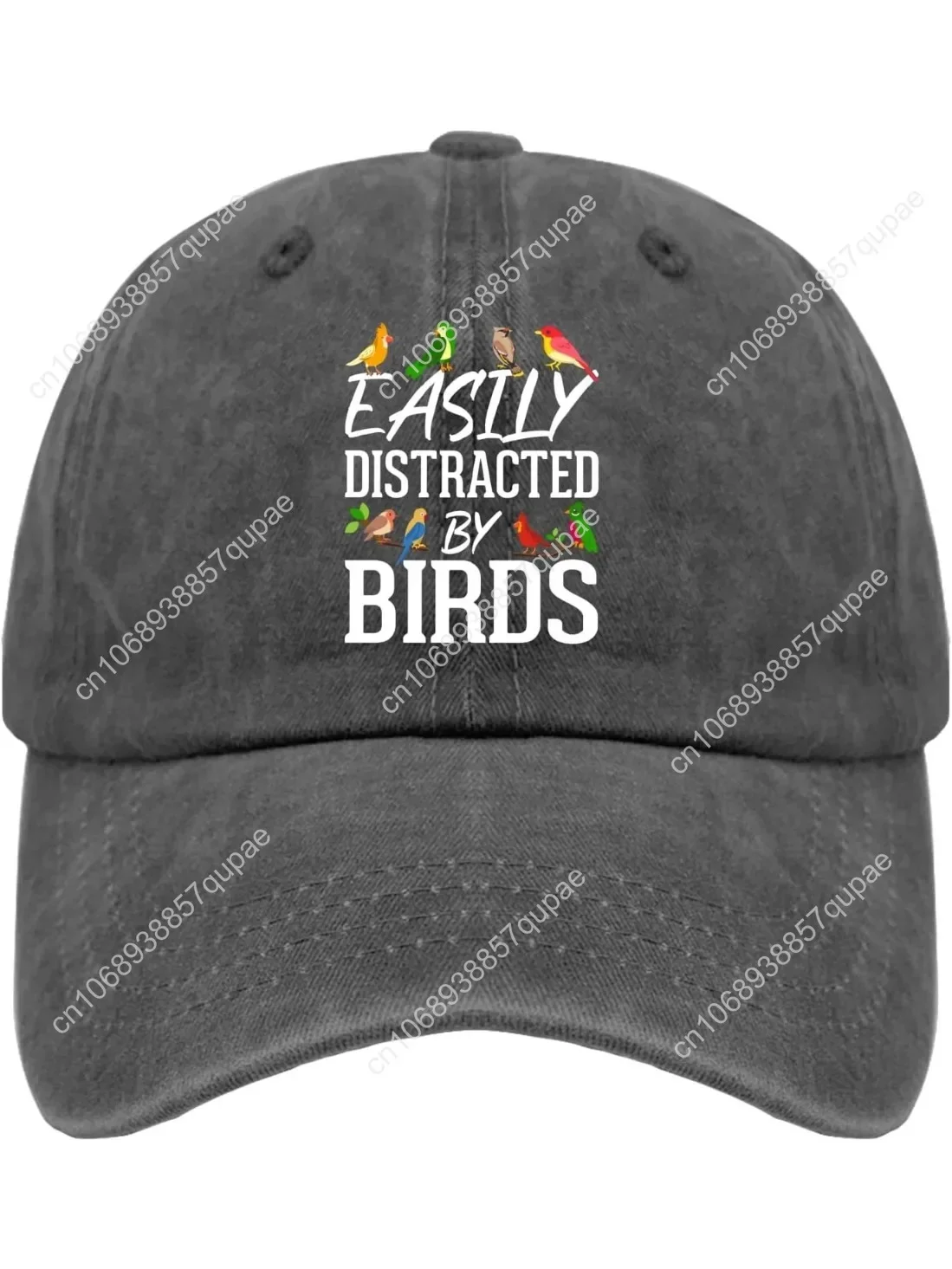 

Easily Distracted by Birds Trucker hat Baseball hat for Women Pigment Black Hiking hat Women Gifts for Grandma Golf