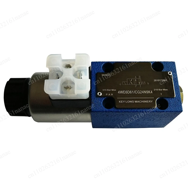 4WE6D61/CG24N9K4 Solenoid Valve, Hydraulic Directional Control Valve, 24V DC 6-Way Spool Valve