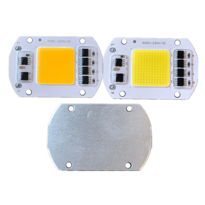 5pcs Driver-free 50W COB LED light 220v chips 20W 30W for street lamp spotlight floodlight bulb AC220V board white 6000K 3000K