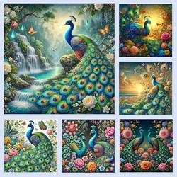 5D DIY Animal Diamond Painting Peacock Animal Full  Diamond Embroidery Mosaic Cross Stitch Kit Home Decor Gifts