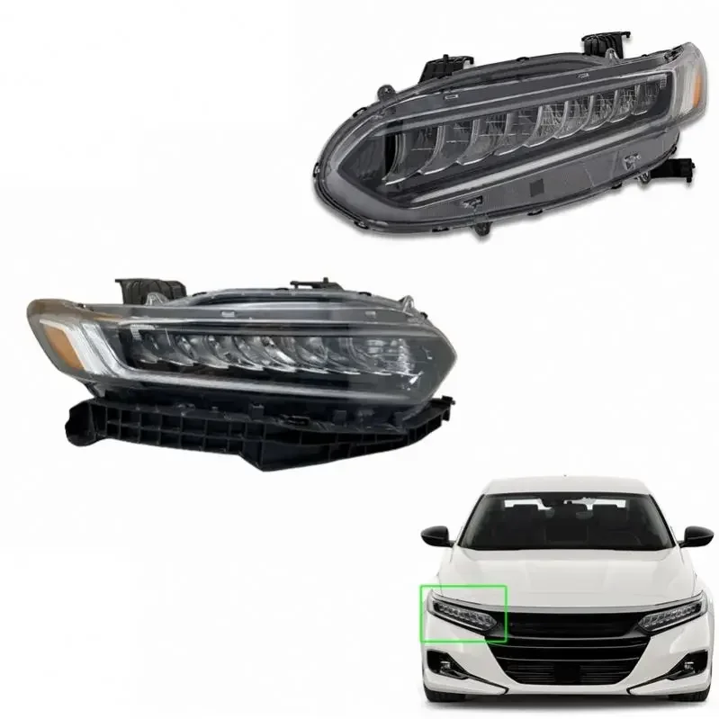 USA Hot Sale Wholesale Auto Parts Full LED DRL Headlights Advanced Chrome Headlamp For Honda Accord 2018 2019 2020 2021 2022