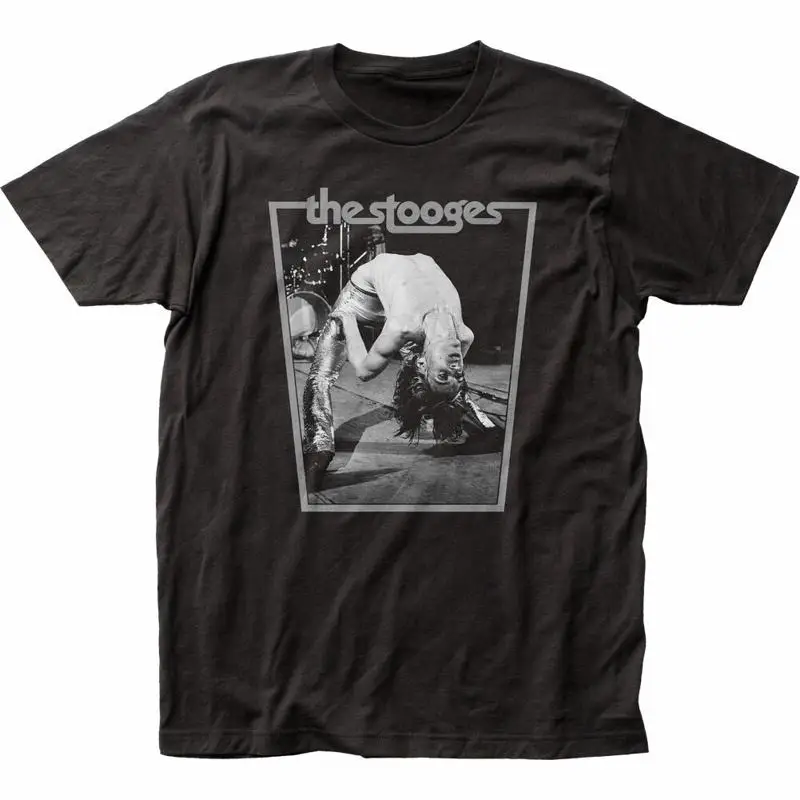 

Iggy Pop Bend T Shirt Mens Licensed Rock N Roll Music Band Stooges Black