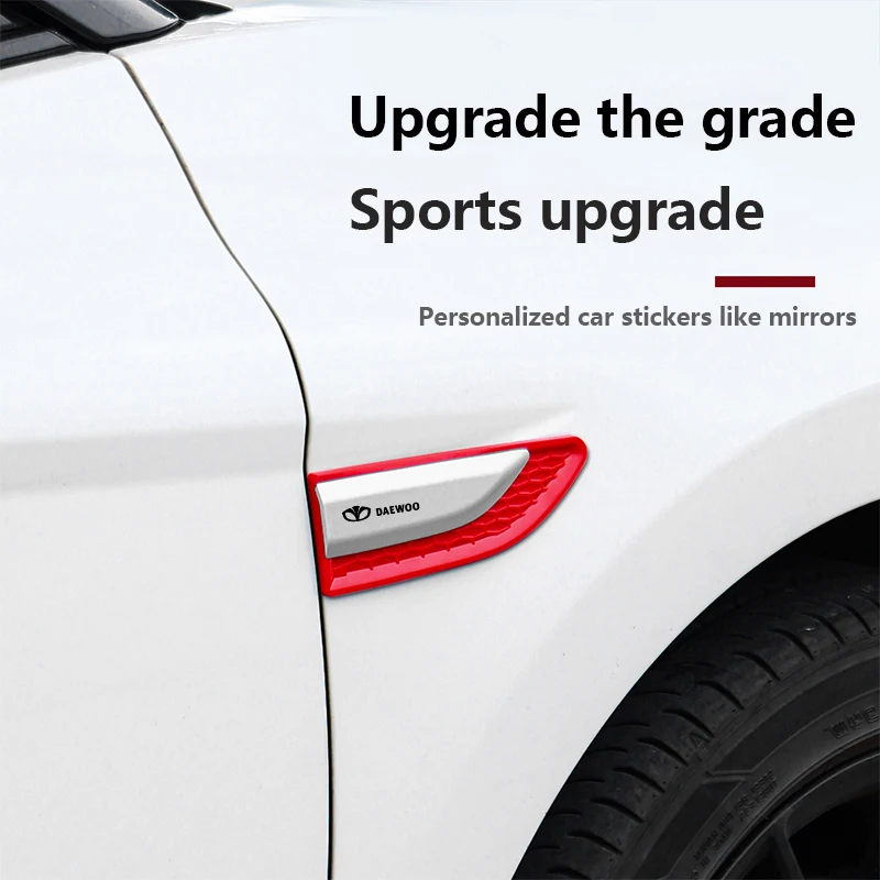 ثلاثية الأبعاد سيارة درابزين الجانب ملصقات شعار شارة ل دايو كالوس لانوس Nexia ماتيز Nubira Espero Gentra T250 أفيو داماس لابو اكسسوارات
