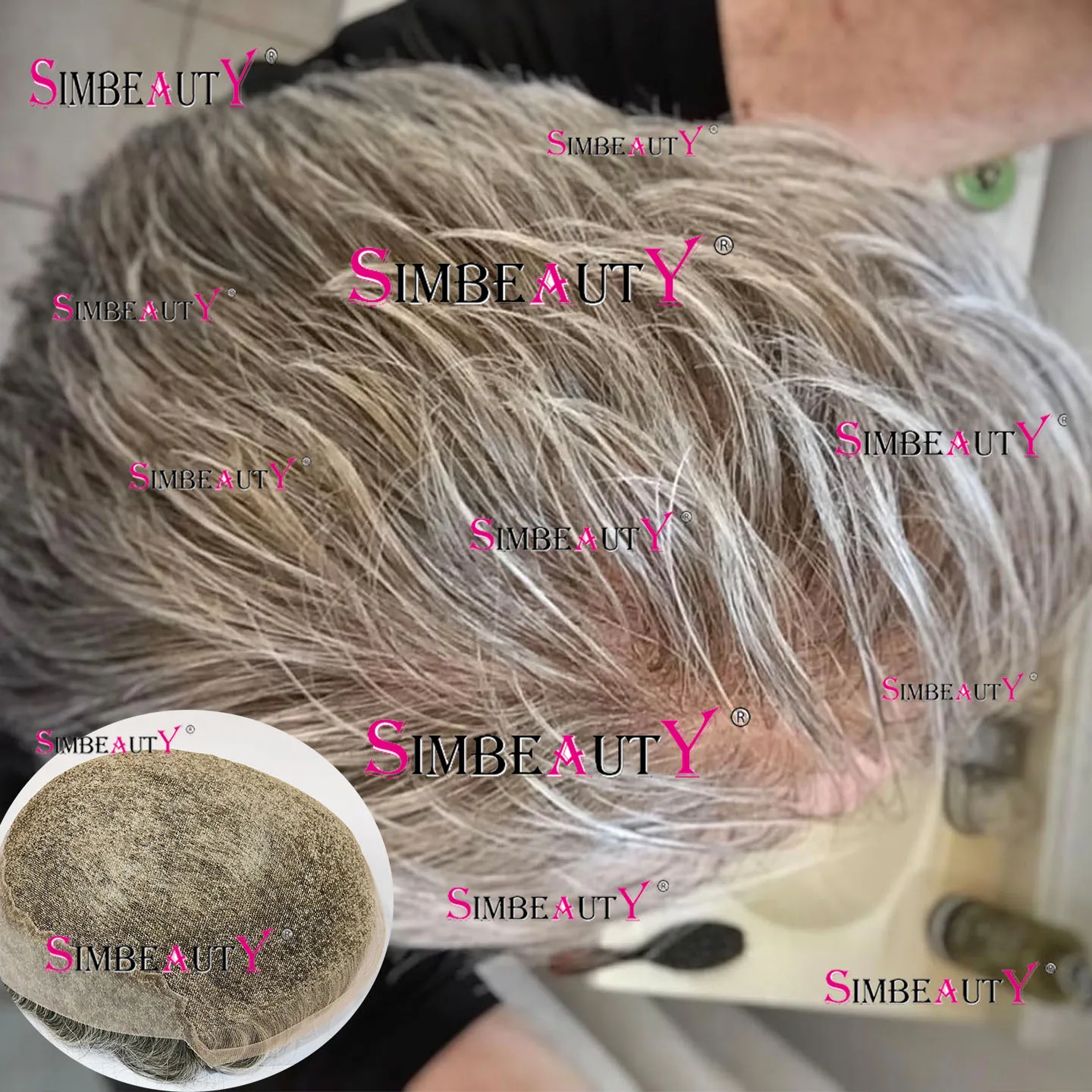 

Grey Black 1B40 1B65 1b80 Durable Q6 Bleached Knots Breathable Invisible Lace Mens Wigs Blonde Human Hair Toupee Male Prosthesis