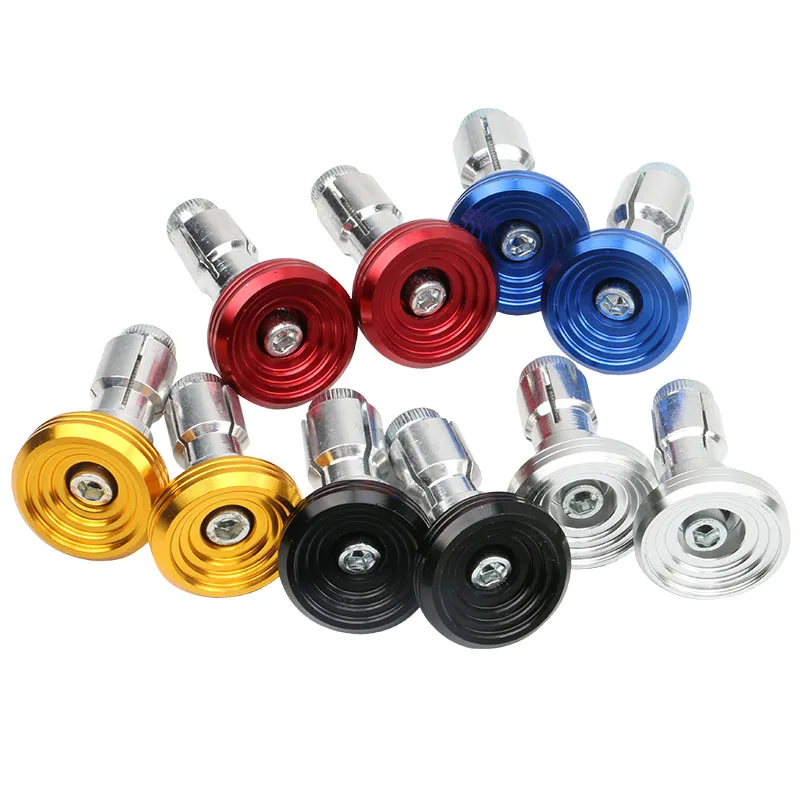 Universal Handle Plug Anti-corrosion Aluminum Alloy Motorcycle Modification Accessories Shock-absorbing 1Pair