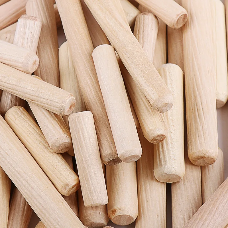 100pcs Wooden shavings Wooden tenon twill eucalyptus wooden tips wooden plug connector furniture accessories Connecting piece