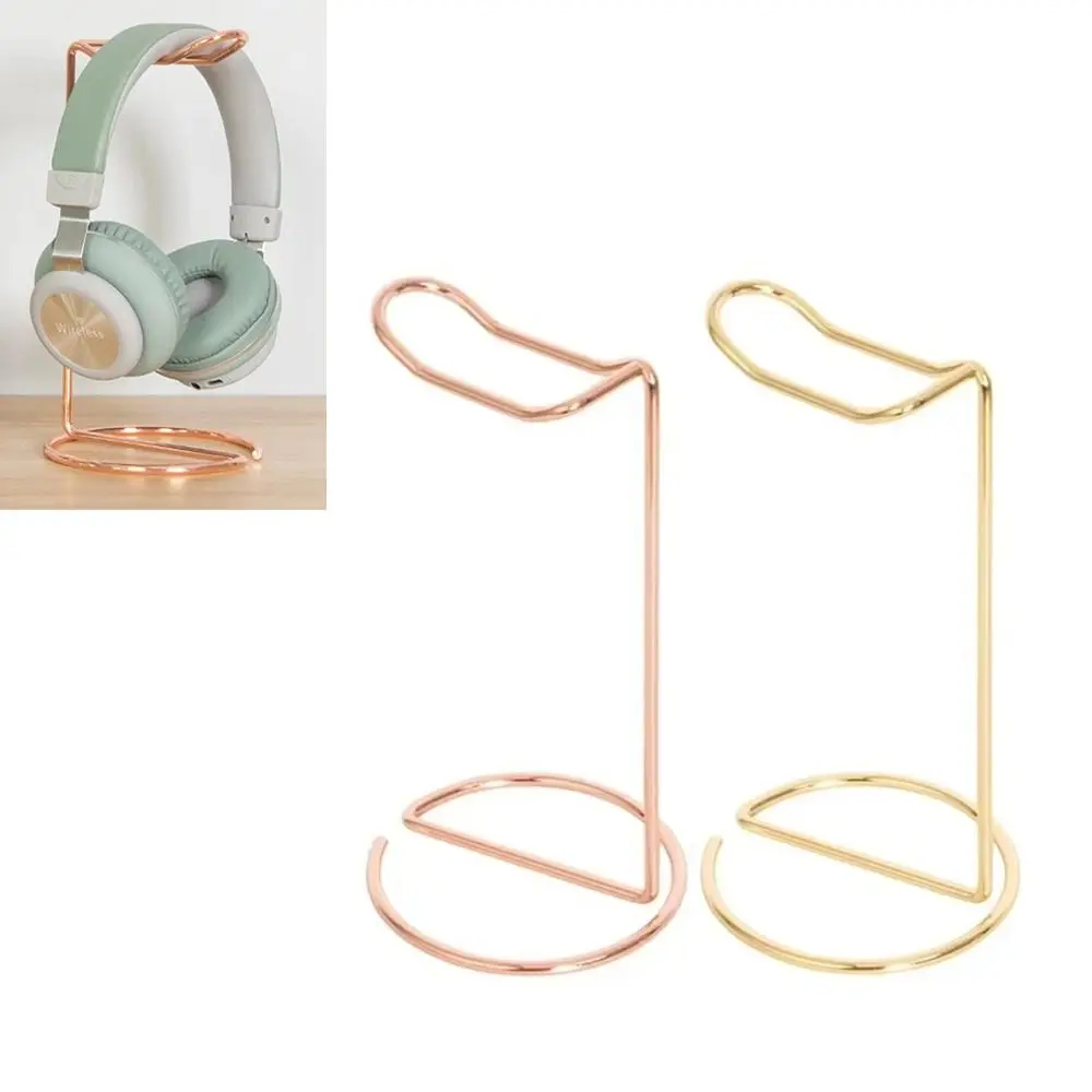 Fashion Metal Headphone Stand Space Saving Universal Headphone Storage Rack Headphone Support Stand