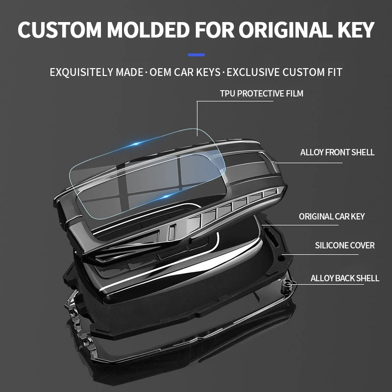 Mecha-style car remote key cover suitable for Jaecoo J7, Jaecoo J5, Jaecoo J8 – drop-proof and scratch-resistant key case
