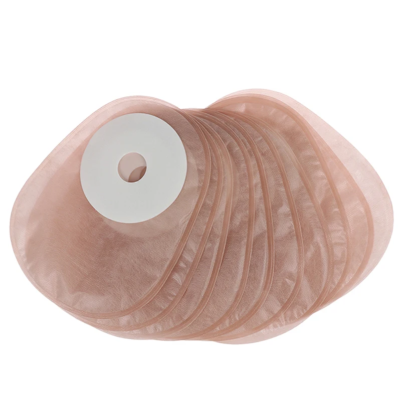 1/10 قطعة كيس فغر القولون، كيس فغرة من قطعة واحدة للاستعمال مرة واحدة، حقيبة مقعد مغلقة، حقيبة مقعد أنوركتال لاصقة للاستعمال مرة واحدة، العناية بالفغرة #1