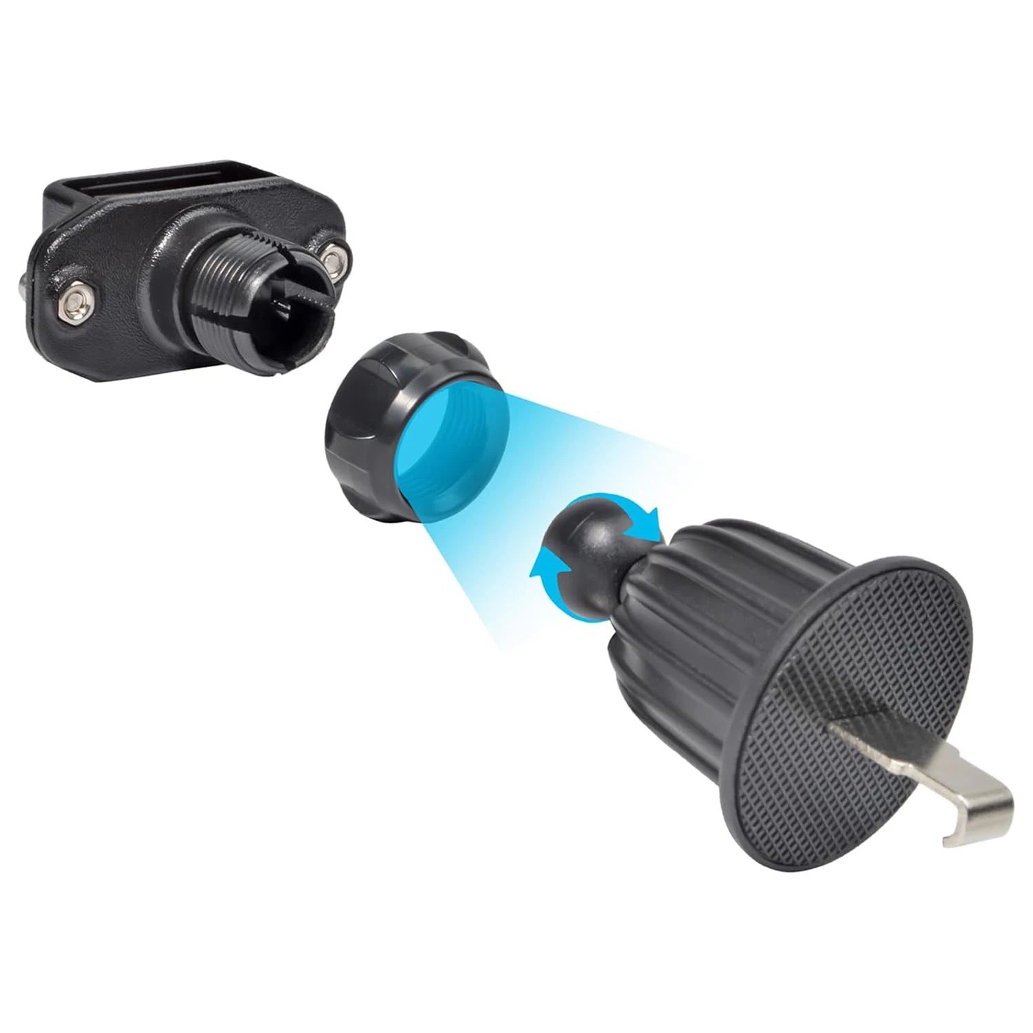 Handheld Radio Car Mount Speaker, Mic Car Holder, Dispositivo de contato estacionário, Suporte Walkie Talkie