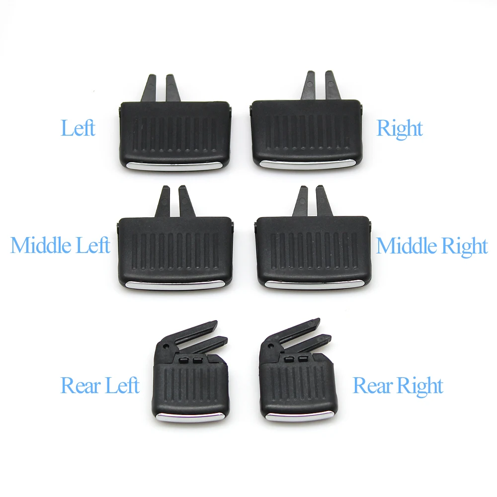 Car Dash Front Rear Air Conditioner AC Vent Grille Outlet Tab Clip Slider For Volkswagen Golf 6 Sagitar Jetta 5KD819703 view 2