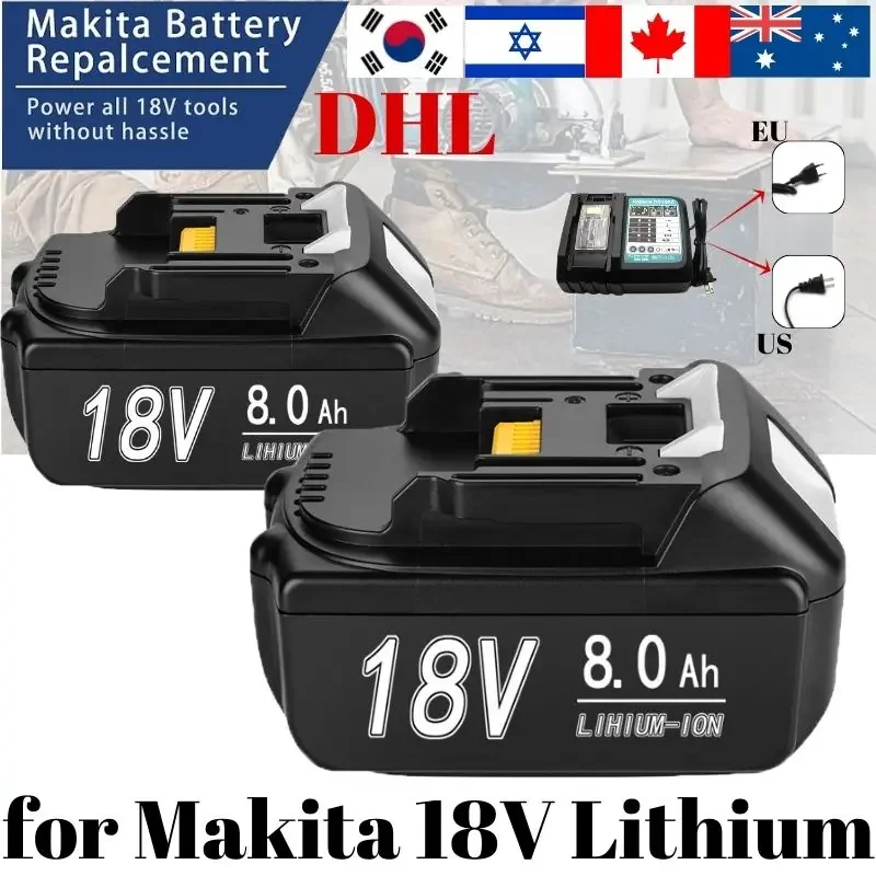 

for Makita 18V Battery 12000mAh BL1860 BL1850B BL1850 BL1840 BL1830 screwdriver battery 18v Replacement Power Tool Batteries