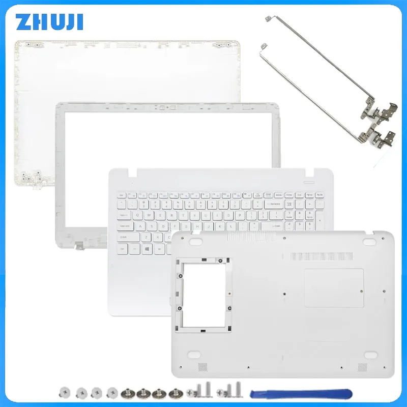 

New Laptop For NP300E5K NP300E5M NP3500EM NP300E5L LCD Back Cover/Front Bezel/Hinges Cover/Palmrest/Bottom Case White