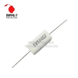 10pcs 5W 5% Resistor de cimento Resistência de potência 0,1 ~ 10K 0,1R 0,5R 1R 10R 100R 0,22 0,33 0,5 1 2 5 8 10 15 20 25 30 100 1K 10K ohm