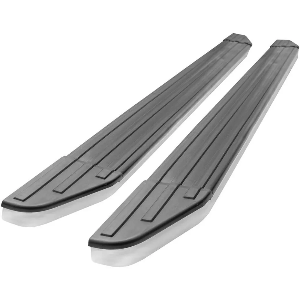 

Подножки для Honda Pilot 2016-2022, черный стиль V2 с хромированными пассажирскими и ступеньками со стороны водителя