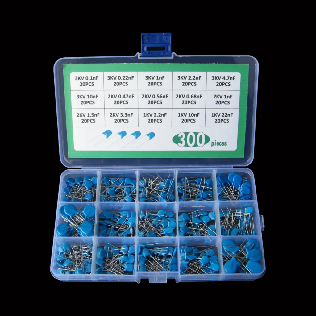 

15Values*20pcs=300pcs Ceramics Capacitor Box High Voltage 1KV 2KV 3KV 223 103 222 332 152 102 681 561 471 472 221 101 0.1/0.22NF