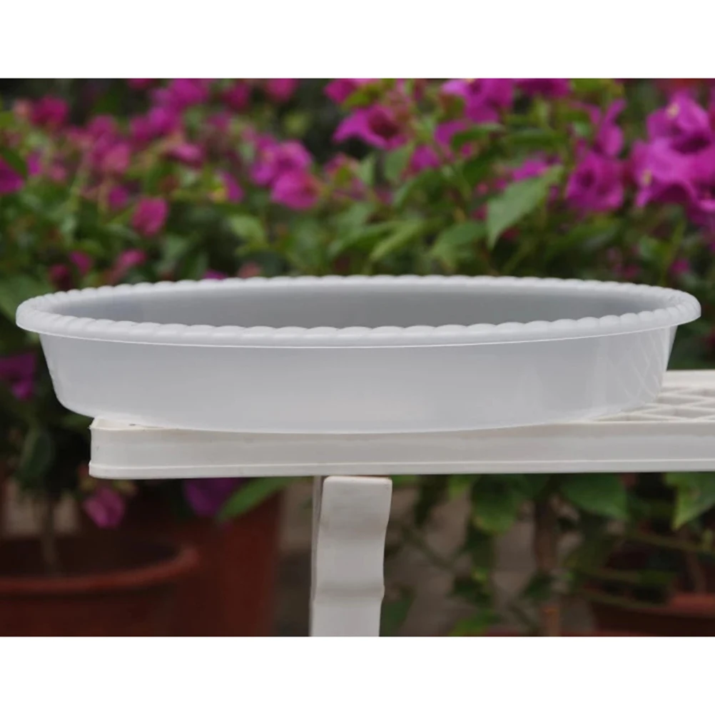 

50Pcs Plastic Flowerpot Trays Non Plant Drip Saucers For Pots Bonsai Trees Garden Home Decor Transparent