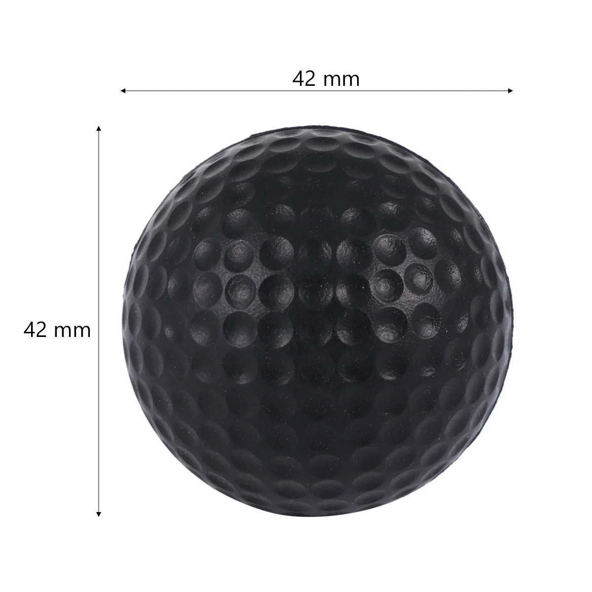 12pcs Children Plastic Toys Sports Elastic PU Balls Mini for Training Practice (White, Black)