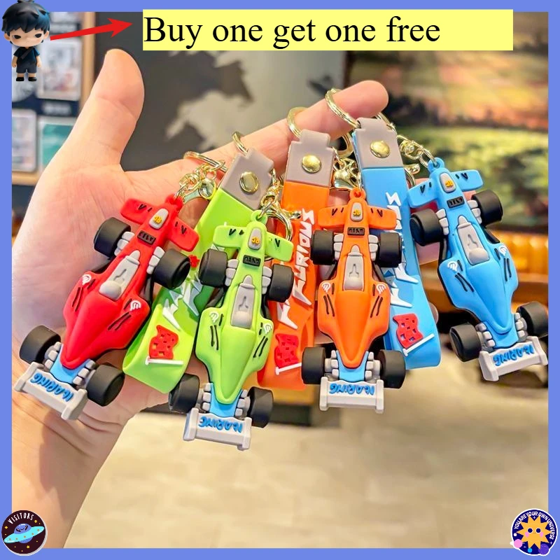 

Simulation car model F1 model Formula racing car pendant, keychain, student schoolbag hanging accessory, children's small gift
