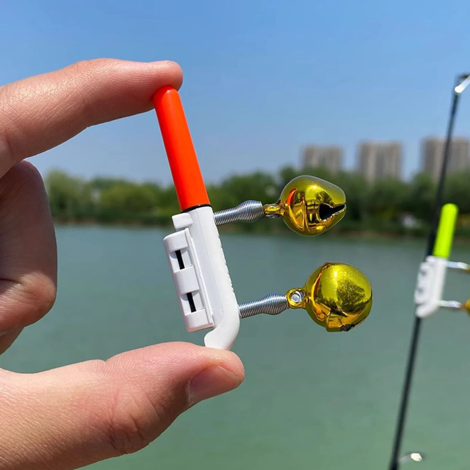 

Night Fishing Electronic Rod Tip Light With Anti-throw Large Copper Bell Fish Sensor Light For Fishing Rods And Equipment