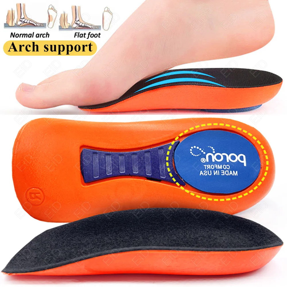 

High elastic Arch Support Insoles for Men Women Shoes Flat Feet Orthopedic Insoles Sneakers shock-absorbing Heel Lift Shoe Pads