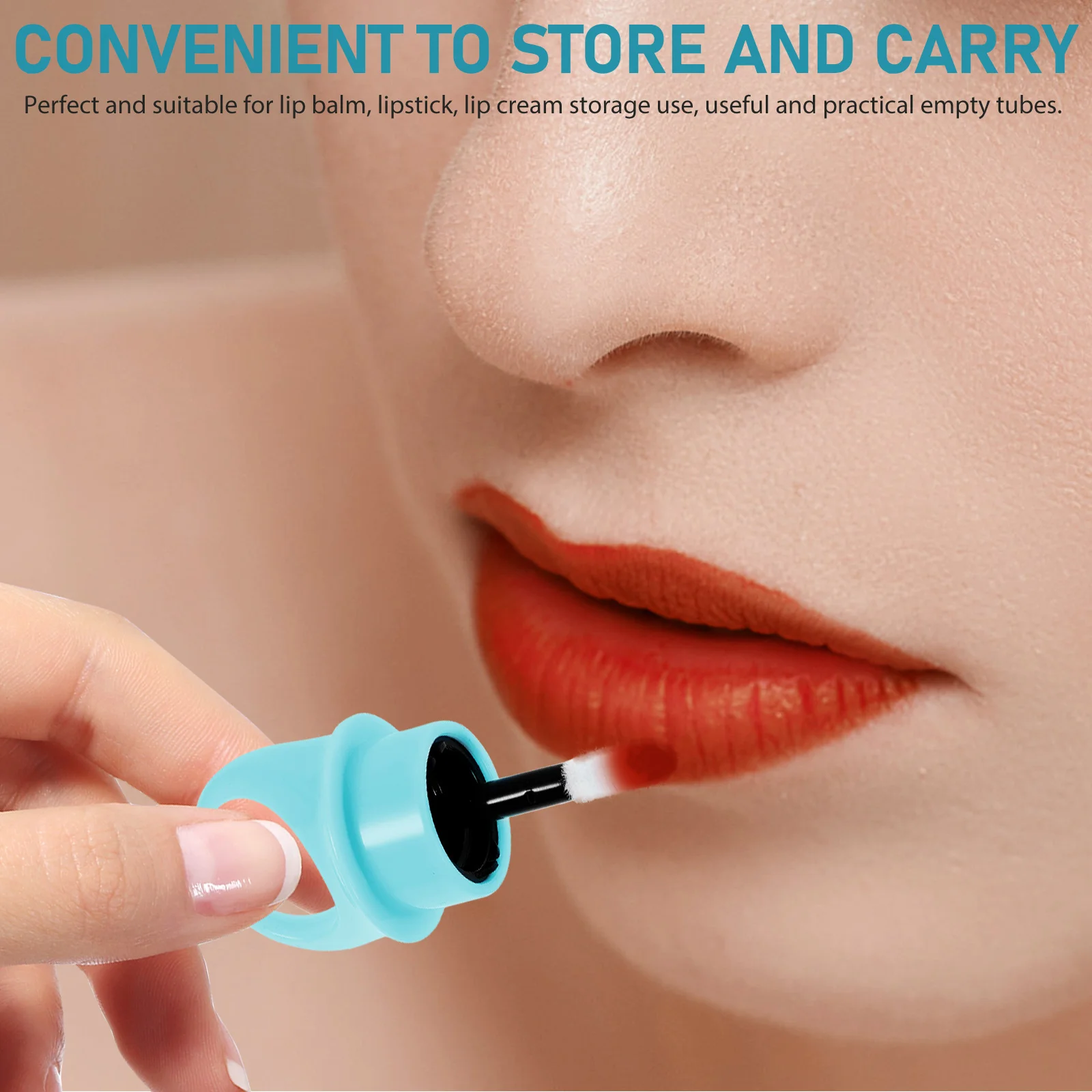 

12 Pcs Lip Gloss Tube Empty Vials Containers Transparent Cute Tubes Printable Lipstick